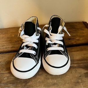 Like New Toddler Black Converse Chuck Taylor Hi-Tops- WORN ONCE